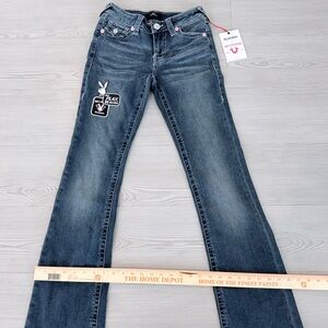 True Religion Women's Dark Blue Flare Jeans